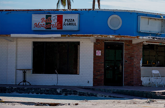 Bella Mozzarella Pizza Grill Destroyed