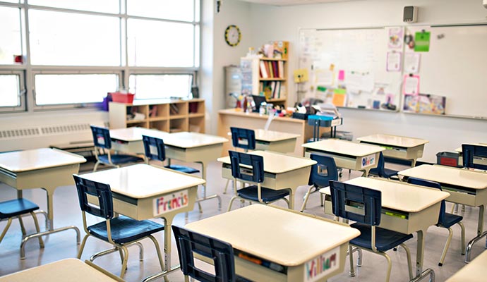 Clean school room.