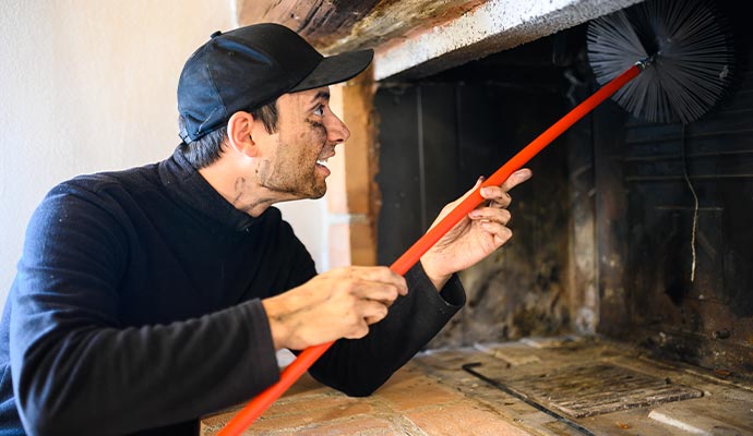 Professional chimney cleaning