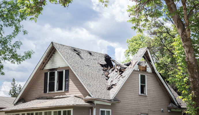 Disaster damaged property