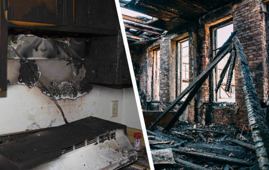 collage of kitchen and heater firebroken-beams-from-fire-heat.jpg