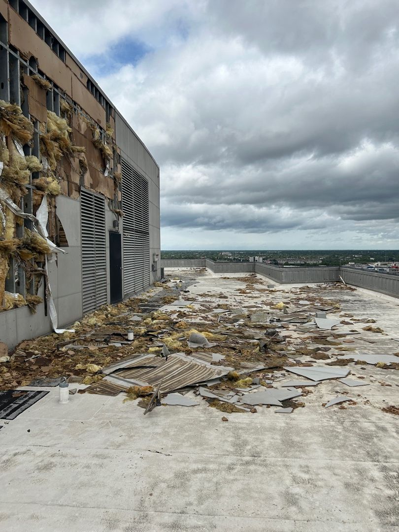 Hurricane Damaged Commercial Building