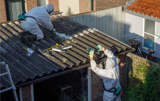 professional removing asbestos