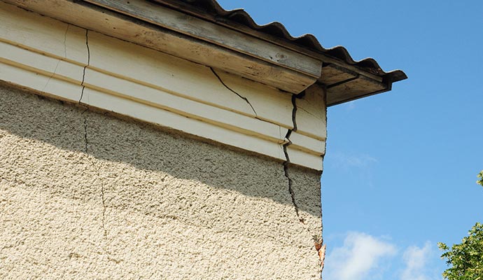 Structurally damaged property