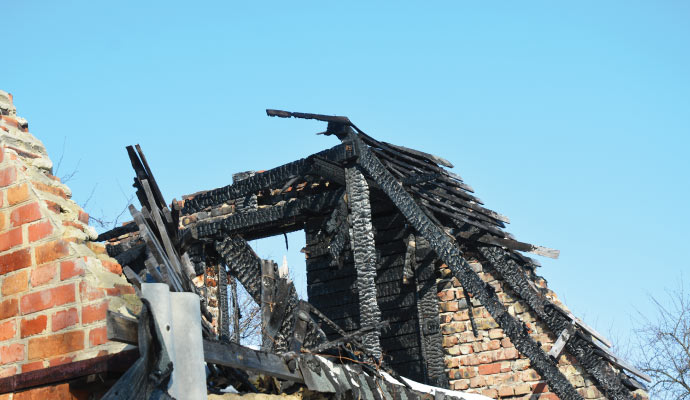 Structural fire damage