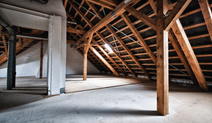 A clean attic