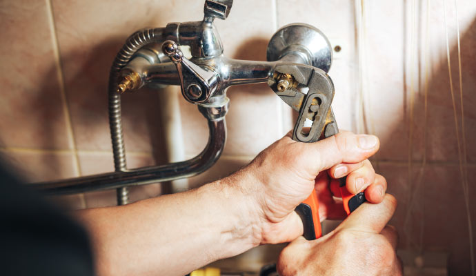 Professional faucet maintenance