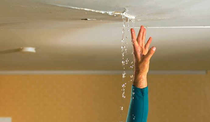 water leaking from the ceiling